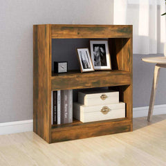 vidaXL Book Cabinet | Smoked Oak | Engineered wood | Medium | Book Cabinet 3