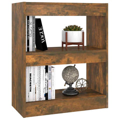 vidaXL Book Cabinet | Smoked Oak | Engineered wood | Medium | Book Cabinet 4