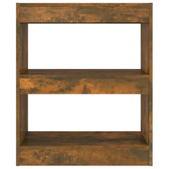 vidaXL Book Cabinet | Smoked Oak | Engineered wood | Medium | Book Cabinet 5
