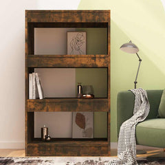 vidaXL Book Cabinet | Smoked oak | Engineered wood | Medium | Book Cabinet 3