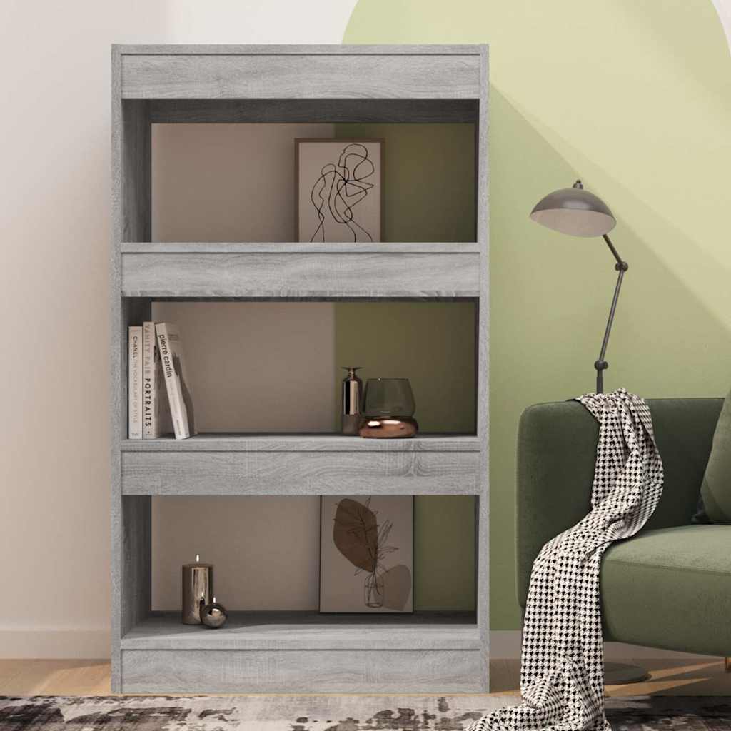 vidaXL Book Cabinet | Grey sonoma | Engineered wood | Medium | Book Cabinet 3