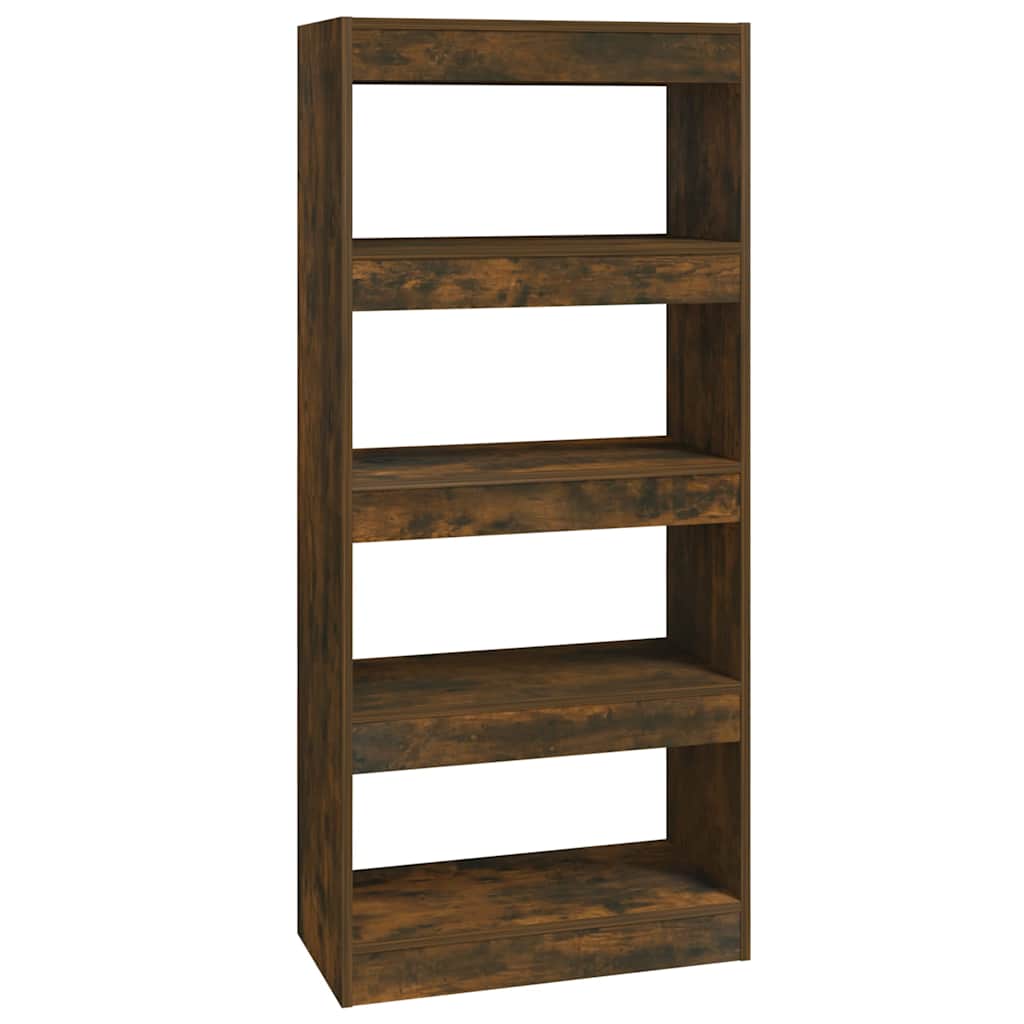 vidaXL Book Cabinet | Smoked Oak | Engineered Wood | Standard | Book Cabinet 2