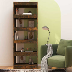 vidaXL Book Cabinet | Smoked Oak | Engineered wood | 166 cm Height 3