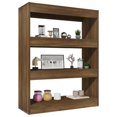 vidaXL Book Cabinet | Brown Oak | Engineered Wood | Medium | Book Cabinet 5