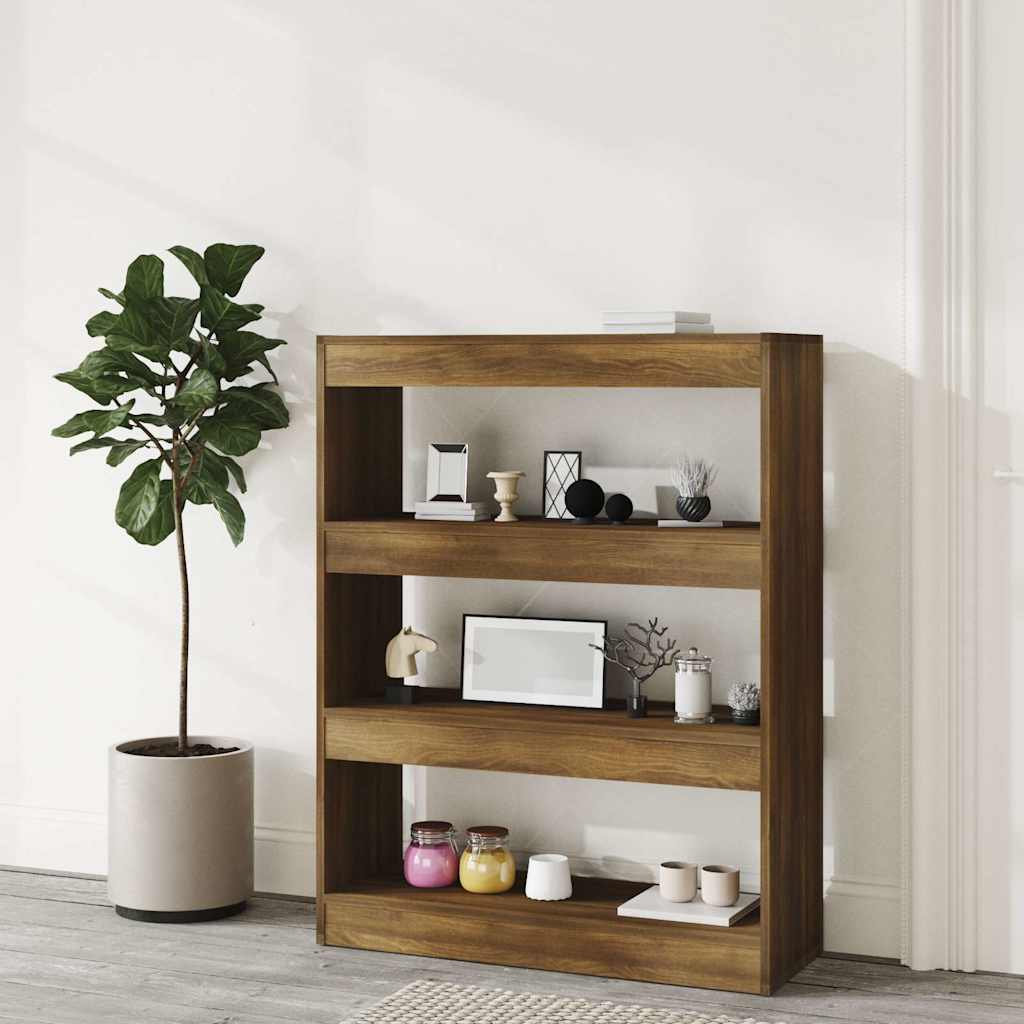 vidaXL Book Cabinet | Brown Oak | Engineered Wood | Medium | Book Cabinet 6