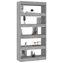 vidaXL Book Cabinet | Grey Sonoma | Engineered wood | Medium | Book Cabinet 4