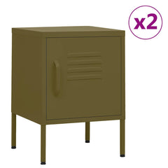 Nightstand Steel in Olive Green