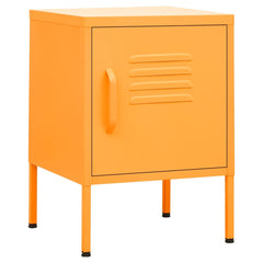 vidaXL Nightstands 2 pcs Mustard Yellow 35x35x51 cm Steel 2