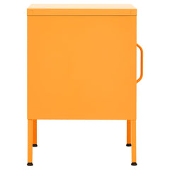 vidaXL Nightstands 2 pcs Mustard Yellow 35x35x51 cm Steel 4