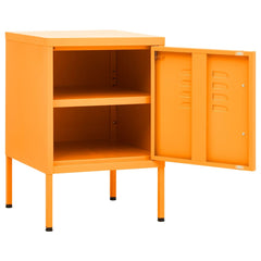 vidaXL Nightstands 2 pcs Mustard Yellow 35x35x51 cm Steel 6
