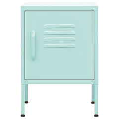 vidaXL Nightstands 2 pcs Mint 35x35x51 cm Steel 3