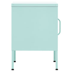 vidaXL Nightstands 2 pcs Mint 35x35x51 cm Steel 4