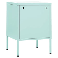 vidaXL Nightstands 2 pcs Mint 35x35x51 cm Steel 5