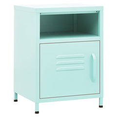 vidaXL Nightstands 2 pcs Mint 35x35x51 cm Steel 2
