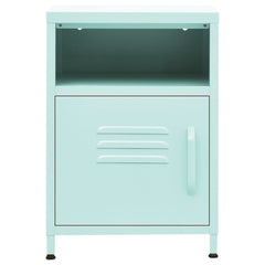 vidaXL Nightstands 2 pcs Mint 35x35x51 cm Steel 3
