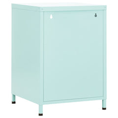 vidaXL Nightstands 2 pcs Mint 35x35x51 cm Steel 5