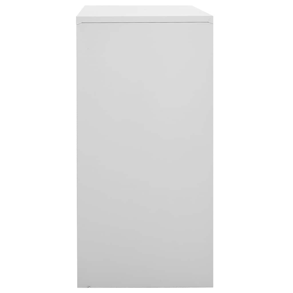 vidaXL Locker Cabinet | Set of 5 | Light grey | Steel | Medium | Locker Cabinet 4