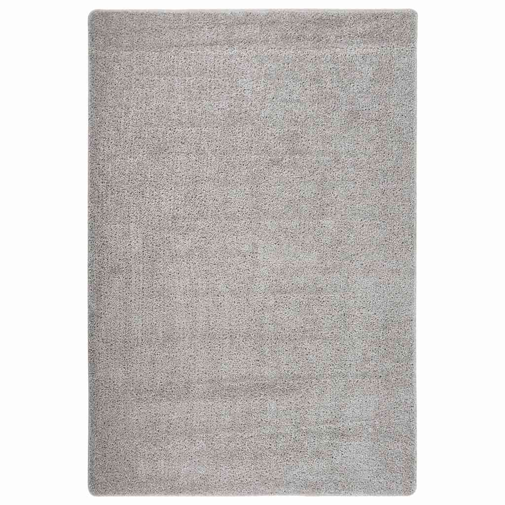 Shaggy Rug Anti Slip Light Grey 140 x 200 cm