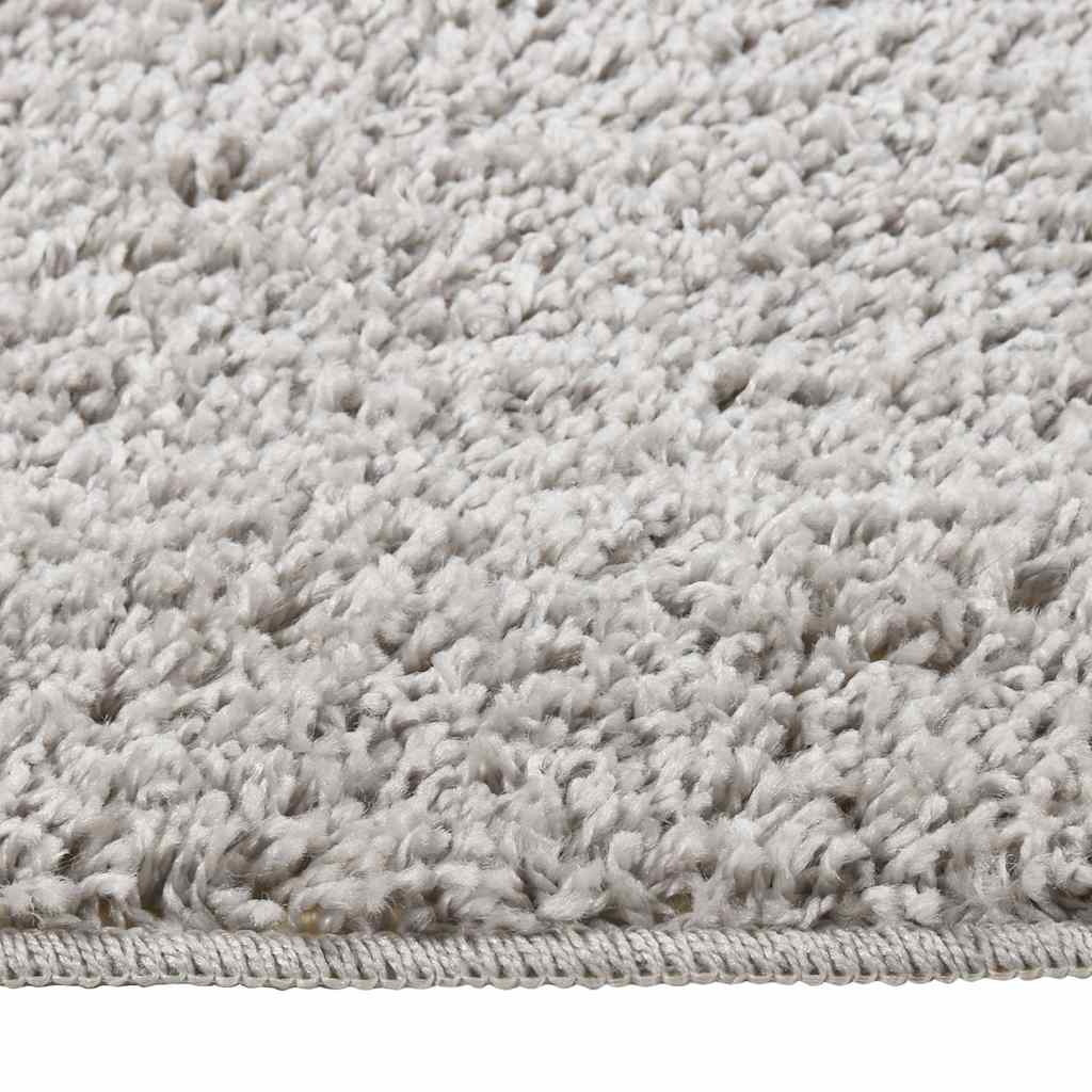 Shaggy Rug Anti Slip Light Grey 140 x 200 cm