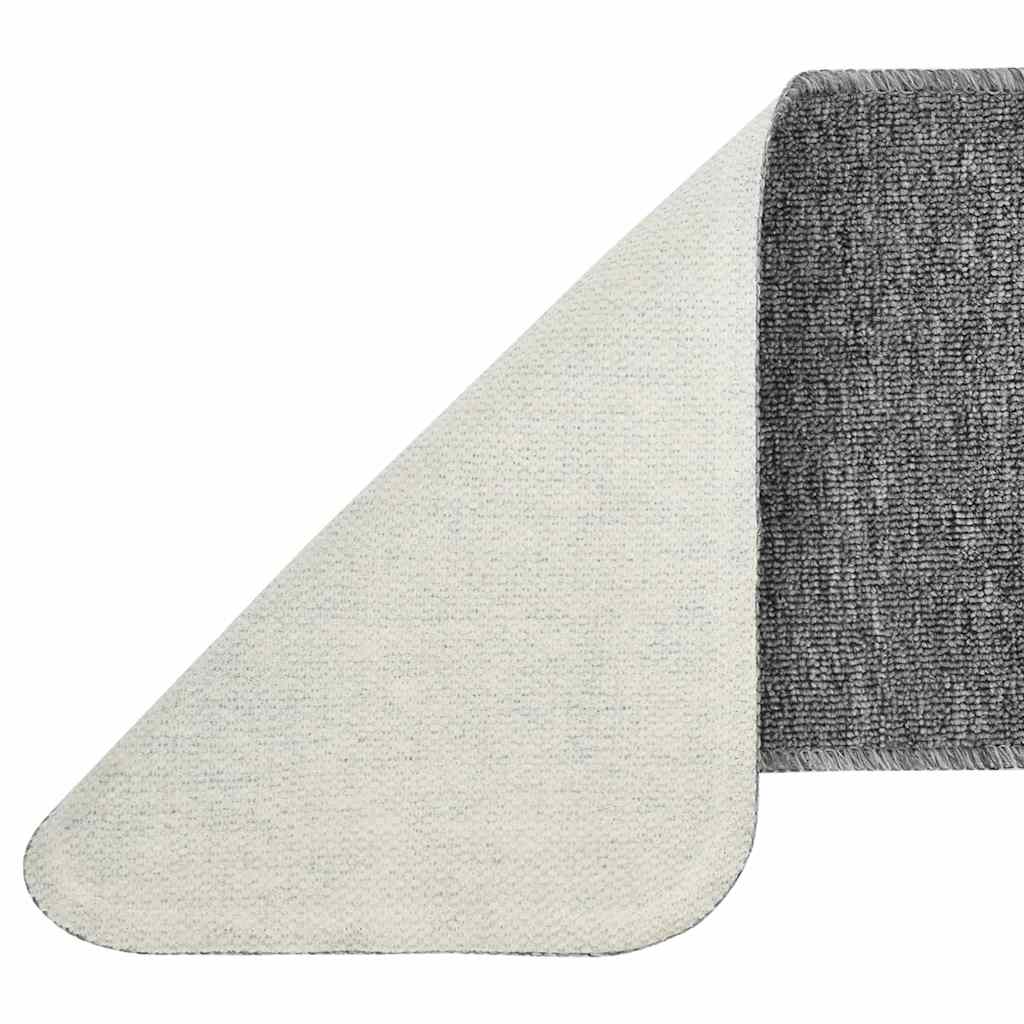 vidaXL Stair Mat | Set of 15 | Grey | 100% PP (Polypropylene) | 60 cm x 25 cm 4