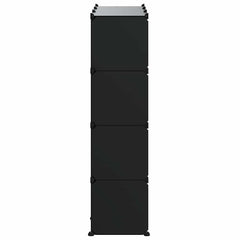 vidaXL Storage Cube Organiser with 12 Cubes Black PP 6