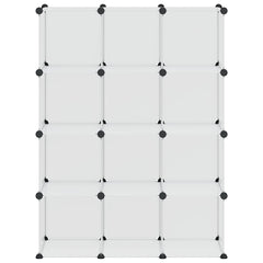 vidaXL Storage Cube Organiser with 12 Cubes Transparent PP 5