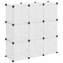 vidaXL Storage Cube Organiser | Transparent | PP (Polypropylene), steel 2