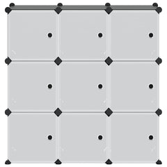 vidaXL Storage Cube Organiser | Black | PP Plastic, Steel | Medium | Stackable 5