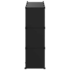 vidaXL Storage Cube Organiser | Black | PP Plastic, Steel | Medium | Stackable 6