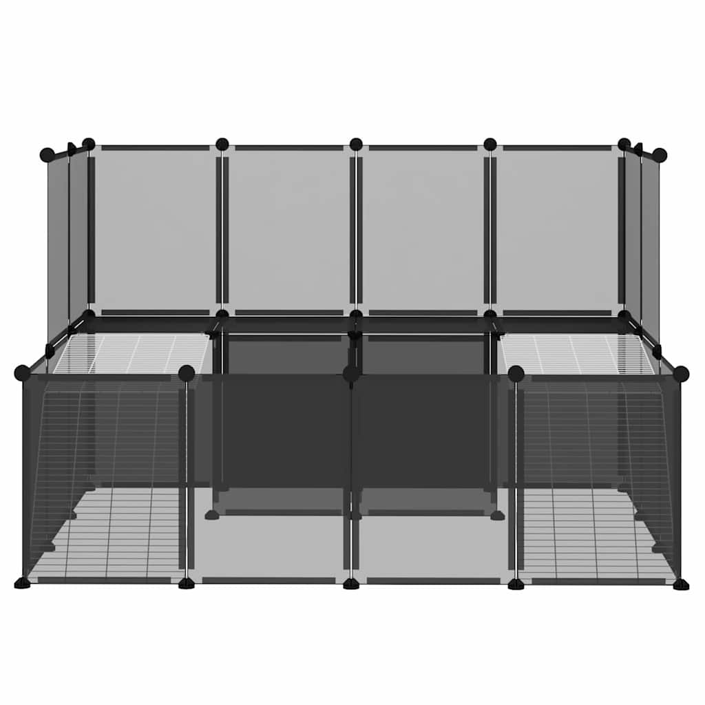 Small Animal Cage 143x107x93 cm PP and Steel Black