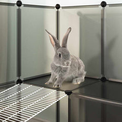 Small Animal Cage 143x107x93 cm PP and Steel Black
