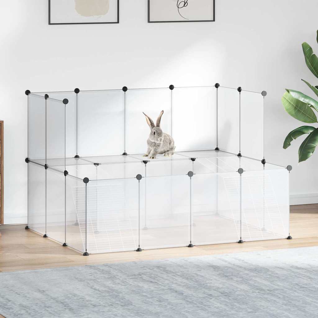 Small Animal Cage 143x107x93 cm PP and Steel Transparent