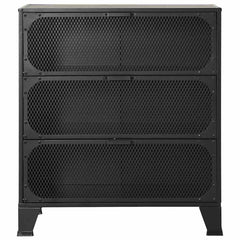vidaXL Storage Cabinets 2 pcs Grey 72x36x82 cm Metal and MDF 4