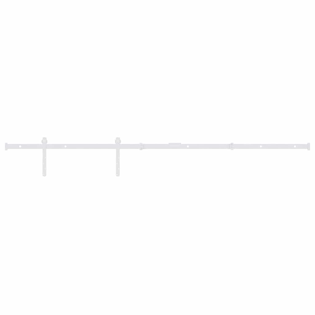 vidaXL Mini Sliding Cabinet Door Kit Carbon Steel White 122 cm 2