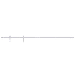 vidaXL Mini Sliding Cabinet Door Kit Carbon Steel White 183 cm 2