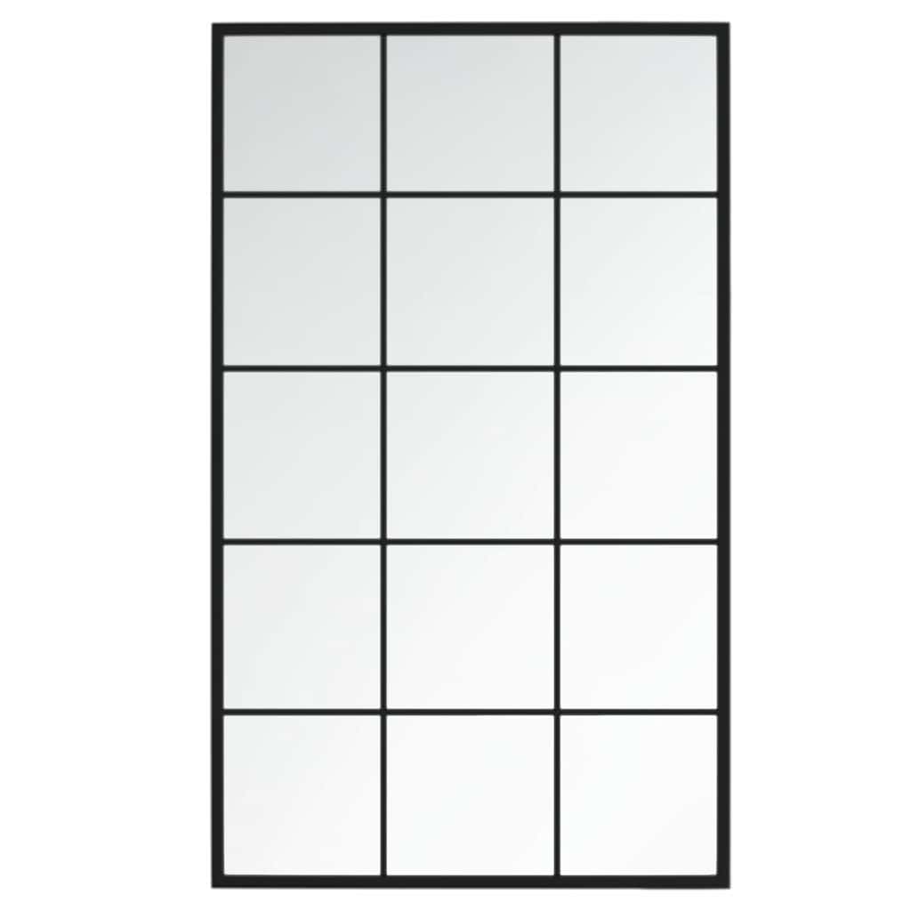 Wall Mirror Black Metal Length 60 cm 100 cm