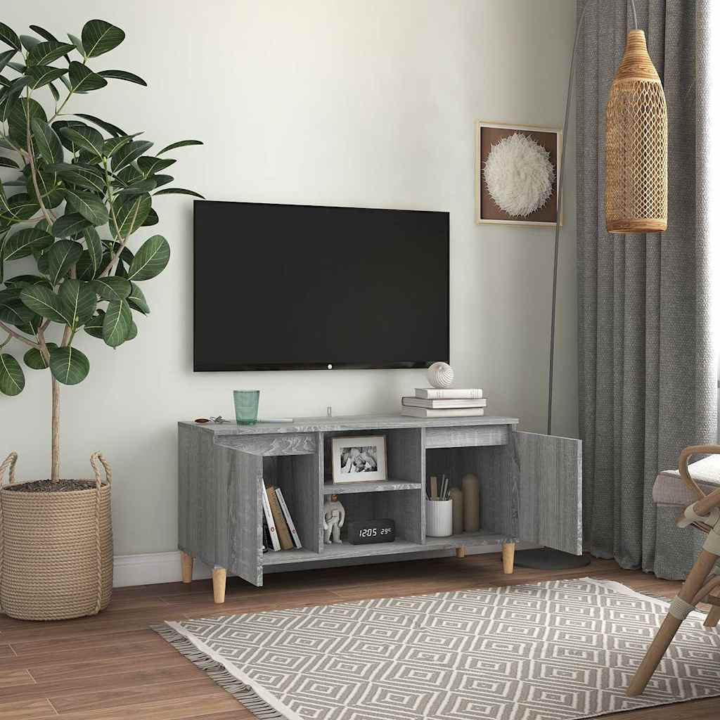 vidaXL TV Cabinet | Grey Sonoma | Engineered Wood | Medium | TV Cabinet 6