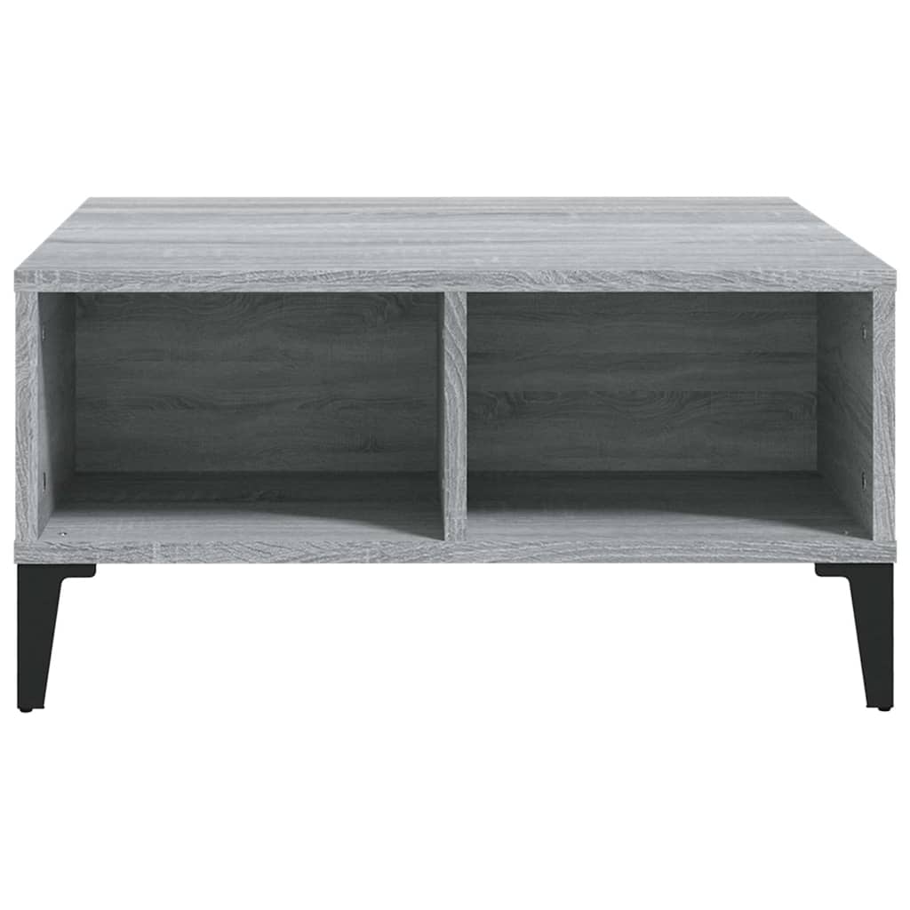 vidaXL Coffee Table | Grey sonoma | Engineered wood, metal | Medium 3