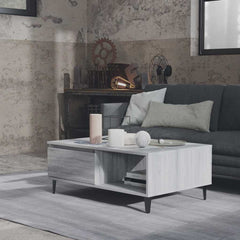 vidaXL Coffee Table Grey Sonoma 90x60x35 cm Engineered Wood 3