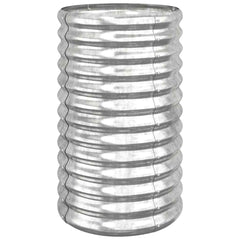 Garden Planter Galvanised Steel Width 40 cm Silver