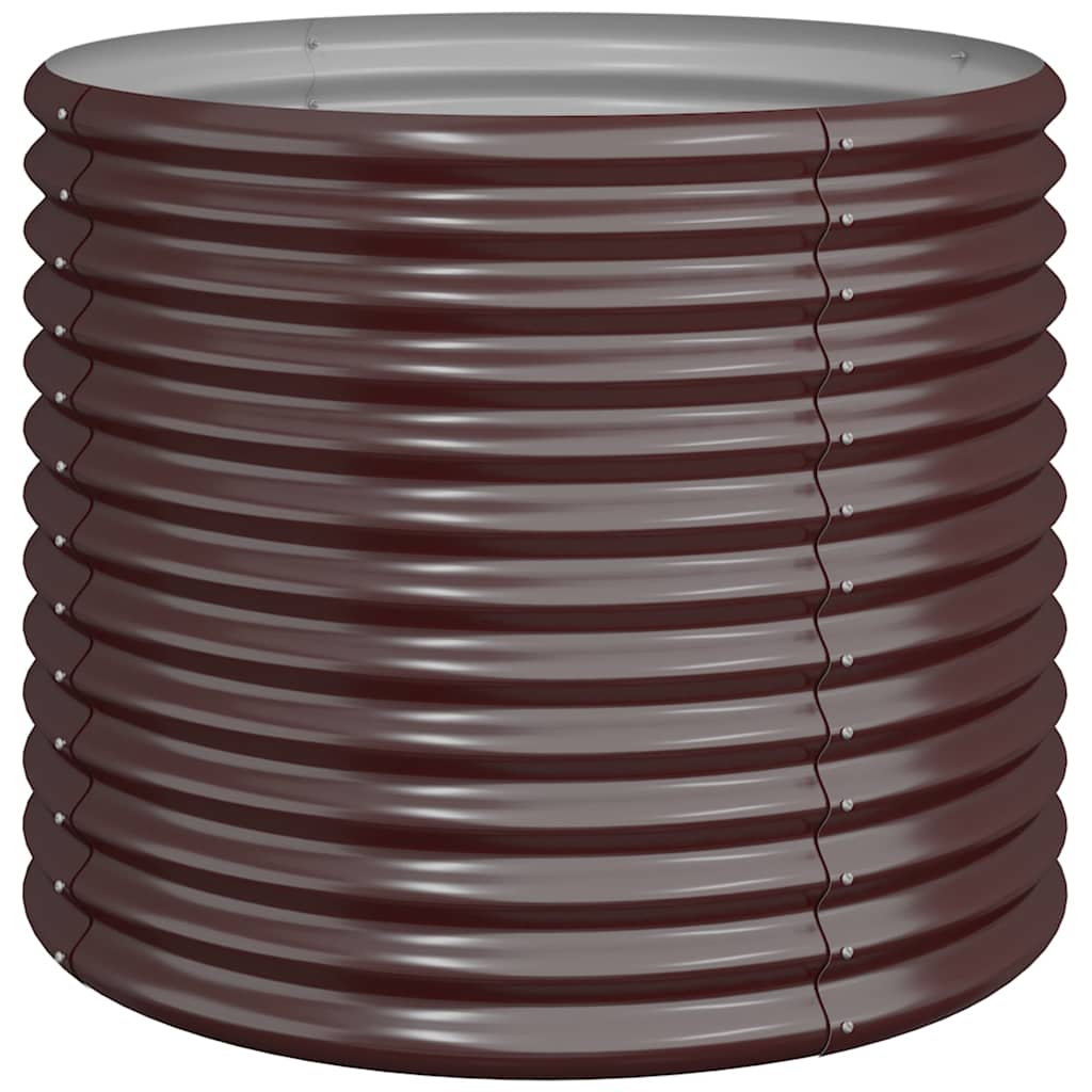 vidaXL Garden Planter | Brown | Powder-coated steel | Medium | Garden Planter 2