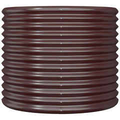 vidaXL Garden Planter | Brown | Powder-coated steel | Medium | Garden Planter 3