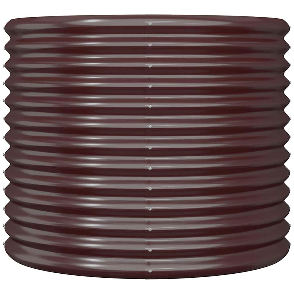 vidaXL Garden Planter | Brown | Powder-coated steel | Medium | Garden Planter 3