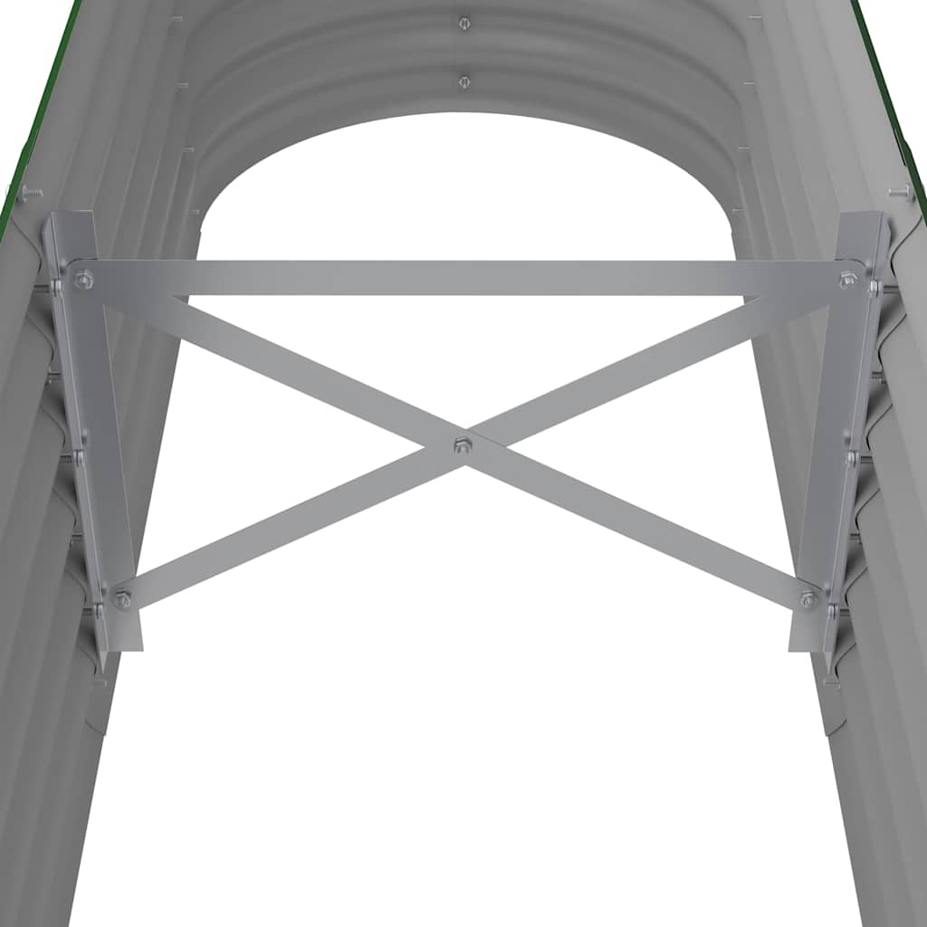 vidaXL Garden Raised Bed Galvanised Steel 152x40x36 cm Green 5