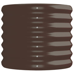 vidaXL Garden Raised Bed Galvanised Steel 152x40x36 cm Brown 4