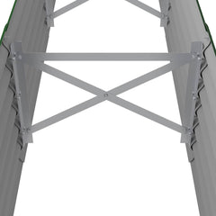 vidaXL Garden Raised Bed | Green | Powder-coated steel | 224x40x36 cm 5