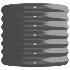 vidaXL Garden Raised Bed Galvanised Steel 224x40x36 cm Anthracite 4