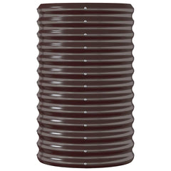 vidaXL Garden Raised Bed | Brown | Powder-coated steel | Large 4