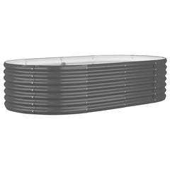vidaXL Garden Raised Bed | Anthracite | Powder-coated steel 2