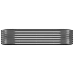 vidaXL Garden Raised Bed | Anthracite | Powder-coated steel | Large | Durable 3